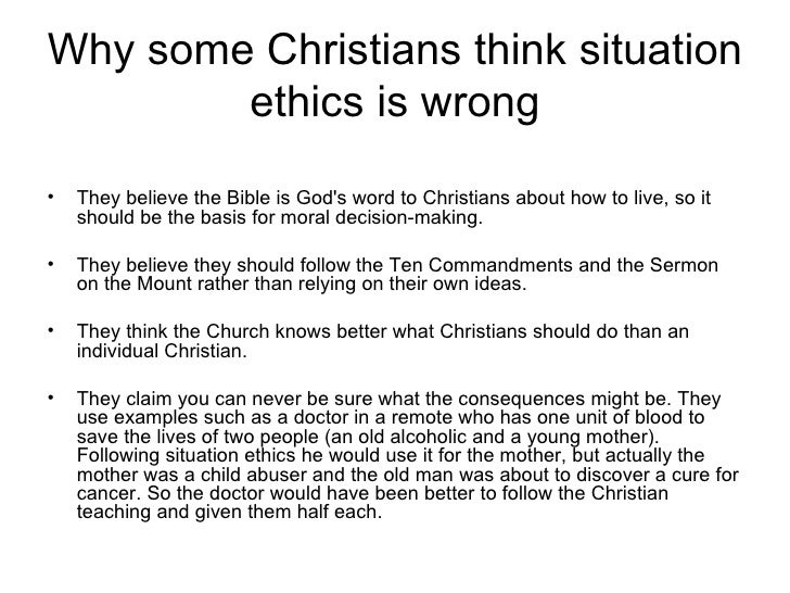 1.4 situation ethics