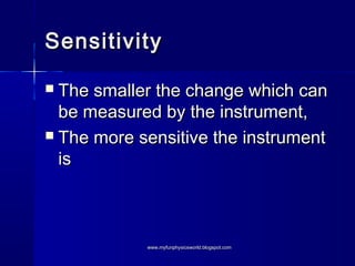 Sensitive Instruments 1.4 understanding measurement | PPT