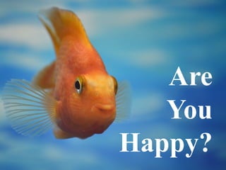 Are
You
Happy?
 