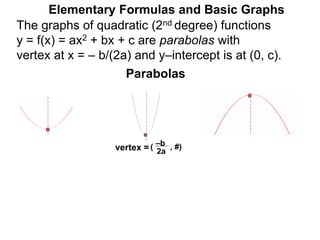 1.5 algebraic and elementary functions | PPTX