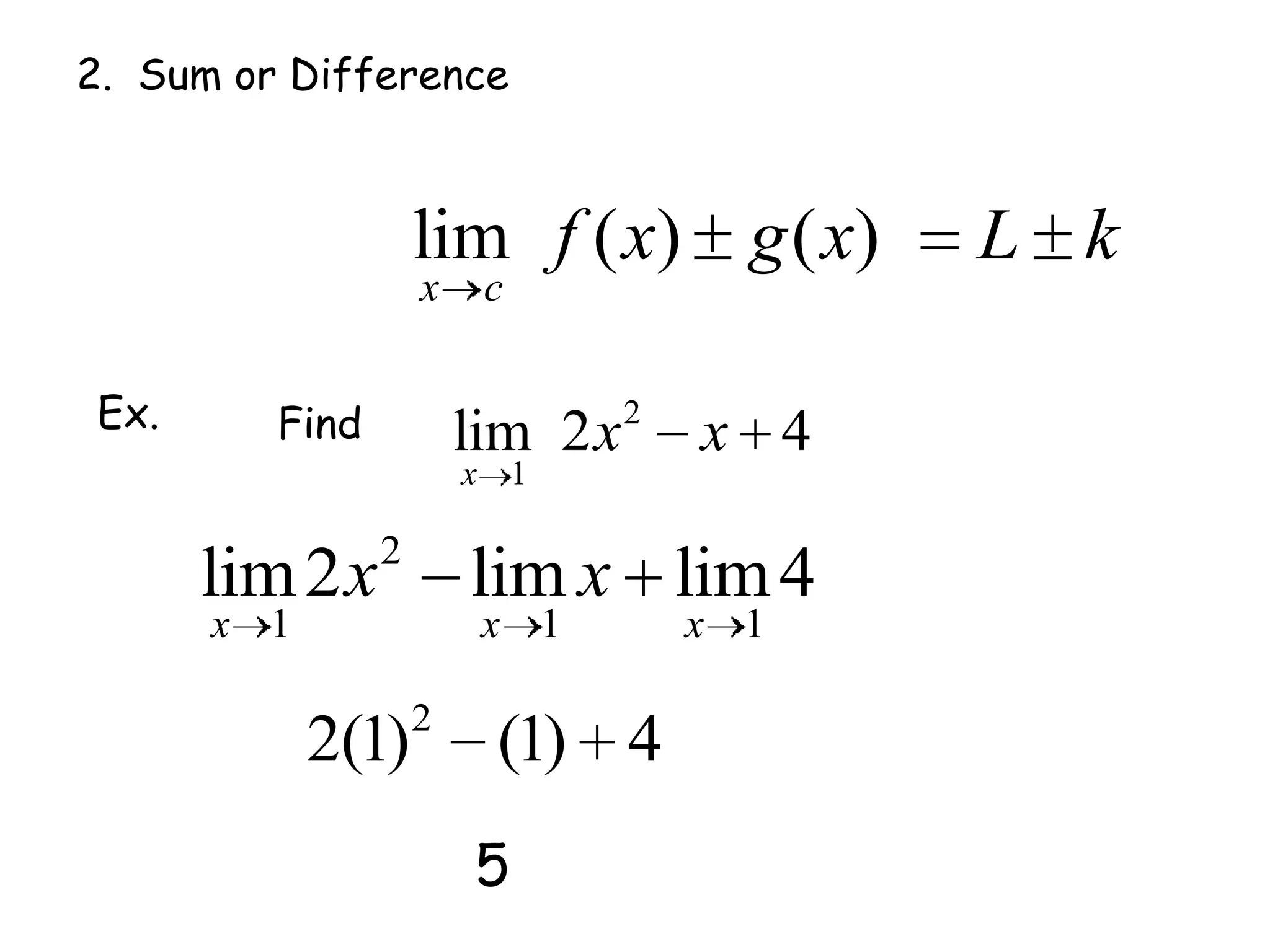  What value is the function approaching from the left side?