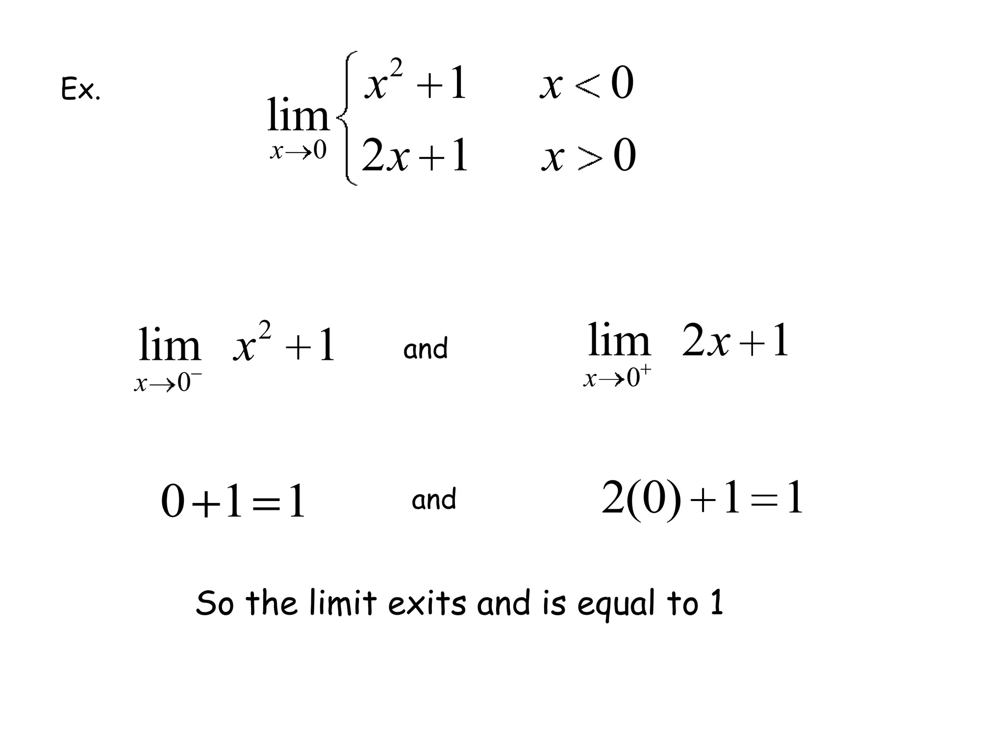   What if I forgot my calculator today? Or my batteries died? How did people do limits before there were calculators?Direct Substitution:When the domain does not create difficulty for us (undefined, etc.), we can substitute what x approaches directly into the function.