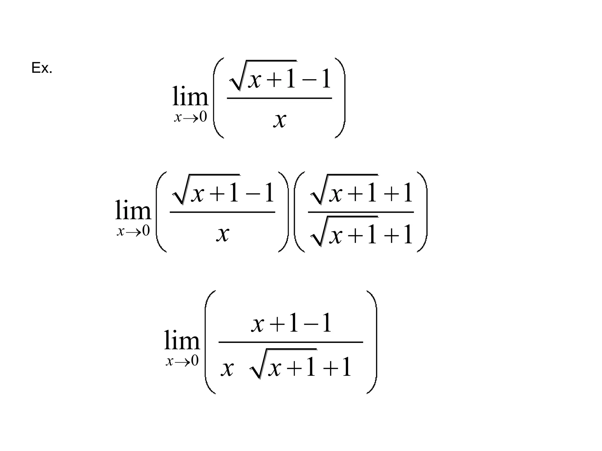 Operations with Limits:Let b and c be  real numbers, let n be a positive integer and let f and g be functions with the following limits:andScalar Multipleex.  