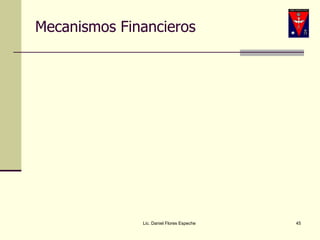 Mecanismos Financieros Lic. Daniel Flores Espeche 