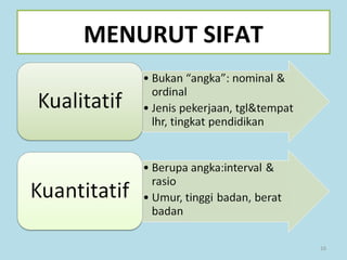 16
MENURUT SIFAT
 