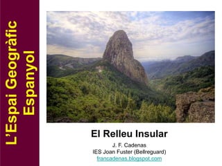 El Relleu Insular
L’Espai
Geogràfic
Espanyol
J. F. Cadenas
IES Joan Fuster (Bellreguard)
francadenas.blogspot.com
 