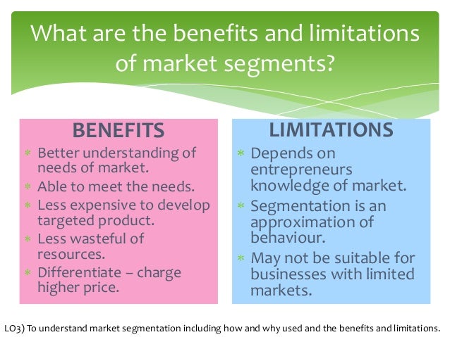 what are the limitations of market segmentation