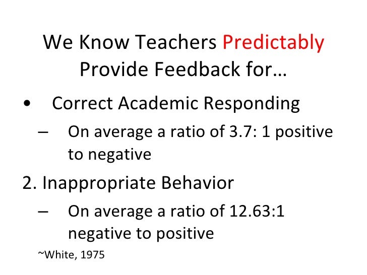 High Rates Of Positive Feedback 24 High Rates Of Positive Feedback 24
