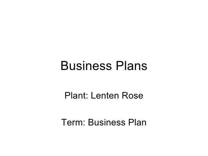 1 6 Landscape Business Plans Business Plans Plant: Lenten Rose Term: Business Plan ... - 1 6 Landscape Business Plans