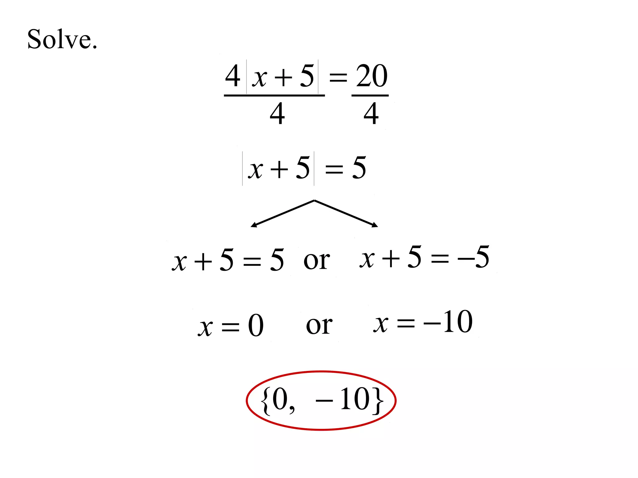 Solve.