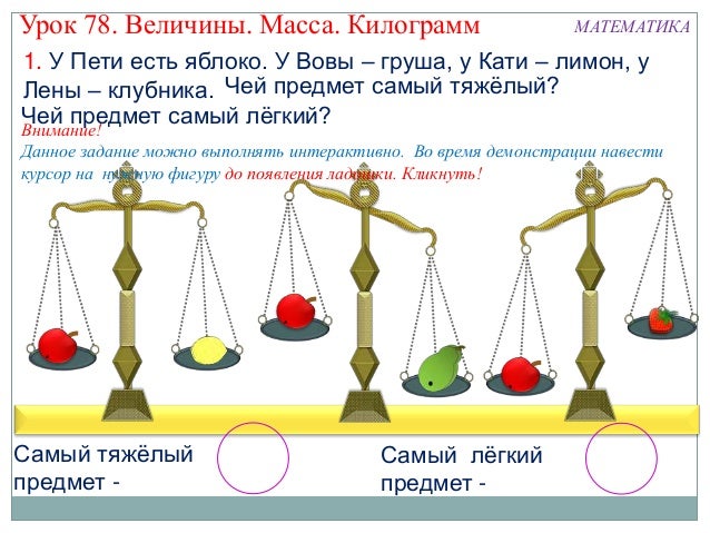 Тип величины веса. Величины веса.