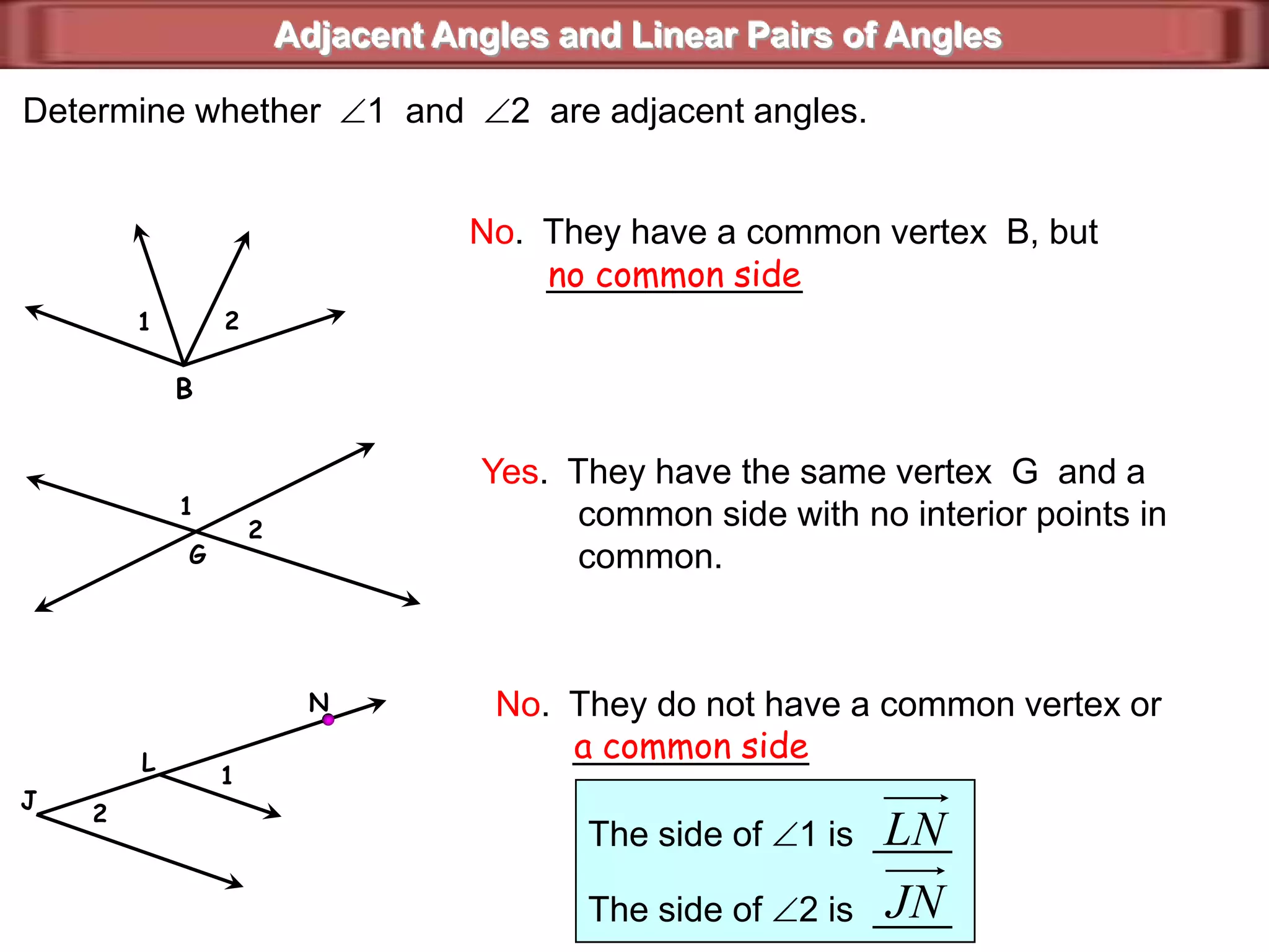 is the bisector of PQR.P1QA2R§1.6  The Angle Addition Postulatem1  =  m2