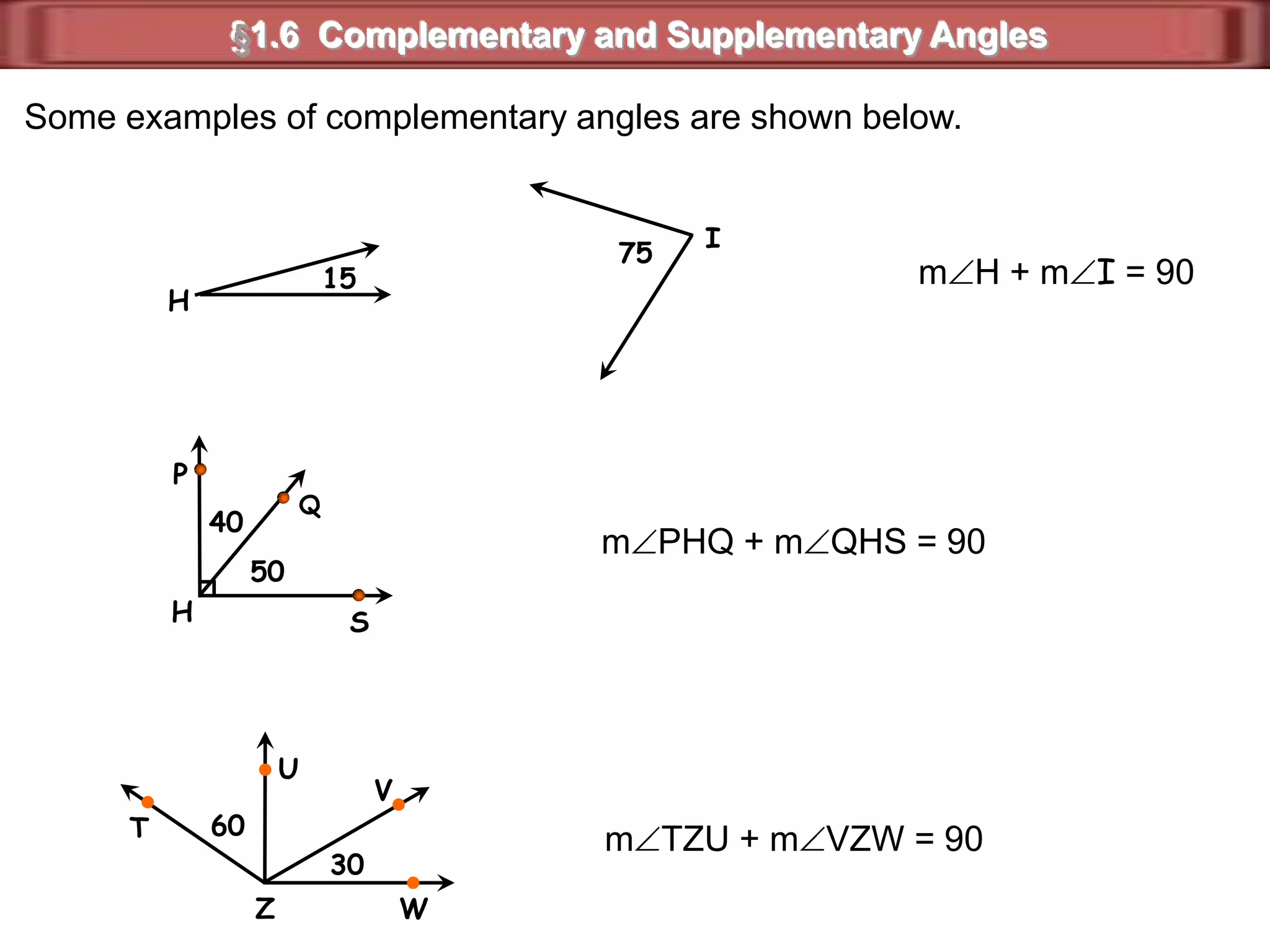 In the figure,          and          are opposite rays.HTE3A421CACE and 1 have a common side        ,the same vertex C, and opposite rays         andMAdjacent Angles and Linear Pairs of Angles1)  Name the angle that forms a      linear pair with 1.ACE2)  Do 3  and  TCM  form a linear pair?  Justify your answer.No.  Their noncommon sides are not opposite rays.