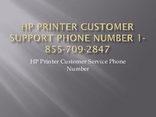 HP Printer Customer Service Phone Number  
