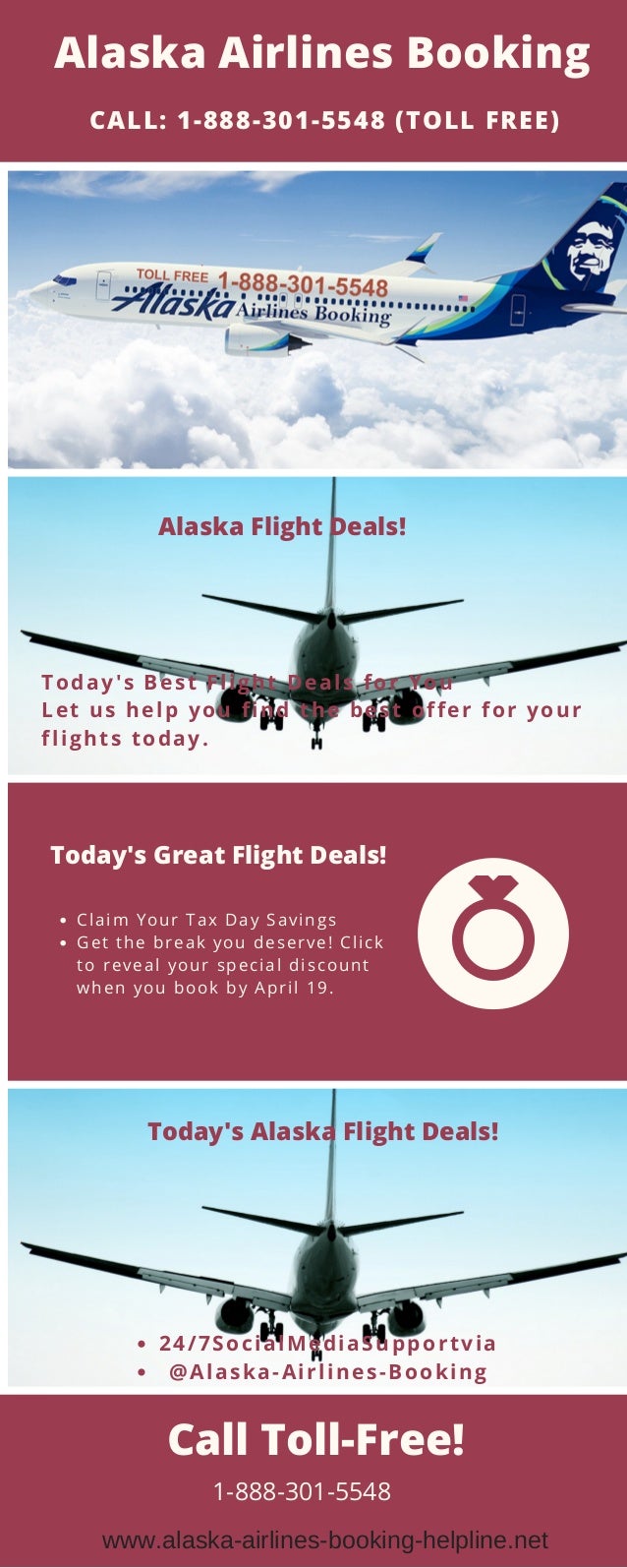 Alaska Airlines Booking Helpline Number 18883015548