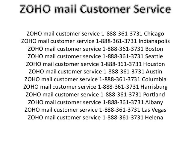 Zoho Mail Customer Service 1 8 361 3731 Toll Free California Zoho M