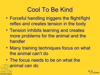 1.8 Forward Thinking Approach in Training, Handling and Rehabilitation ...