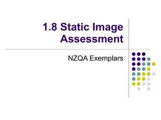 1.8 Static Image Assessment NZQA Exemplars 