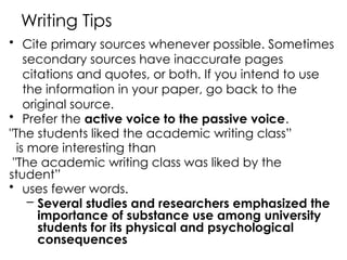 Academic writing overview for postgraduate | PPT