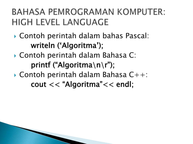 dasar-dasar pemrograman | PPTX