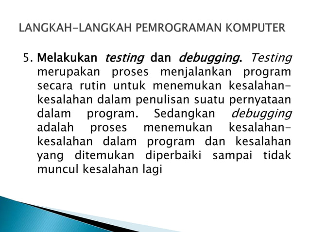 dasar-dasar pemrograman | PPTX