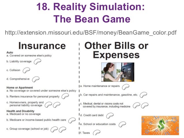 personal budget simulation game