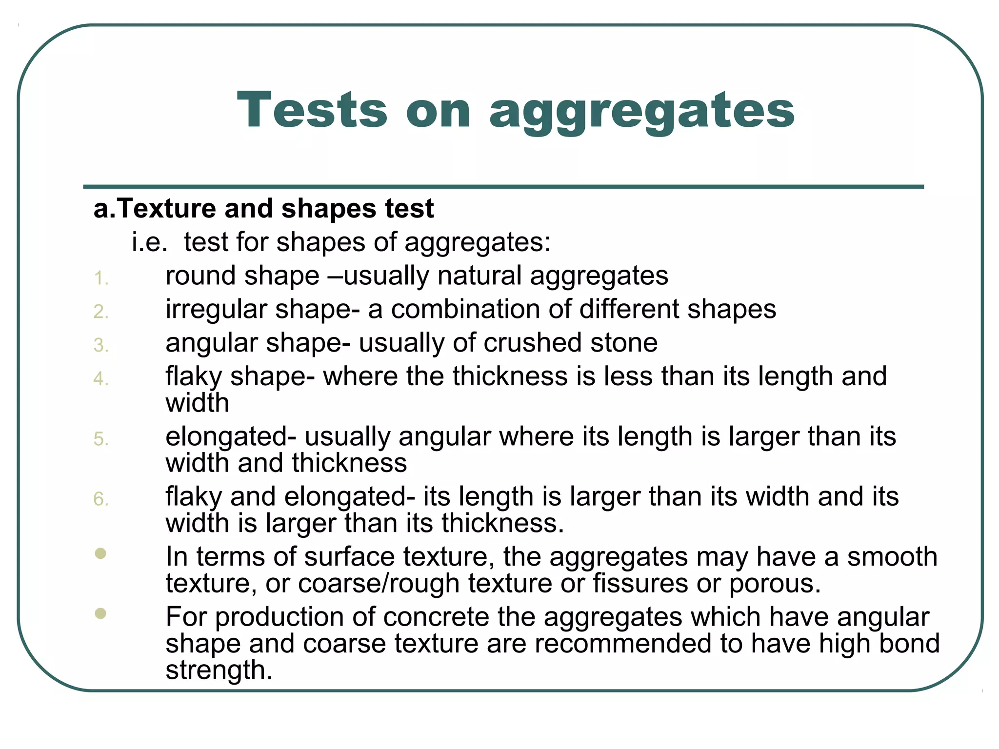 Aggregates | PPT