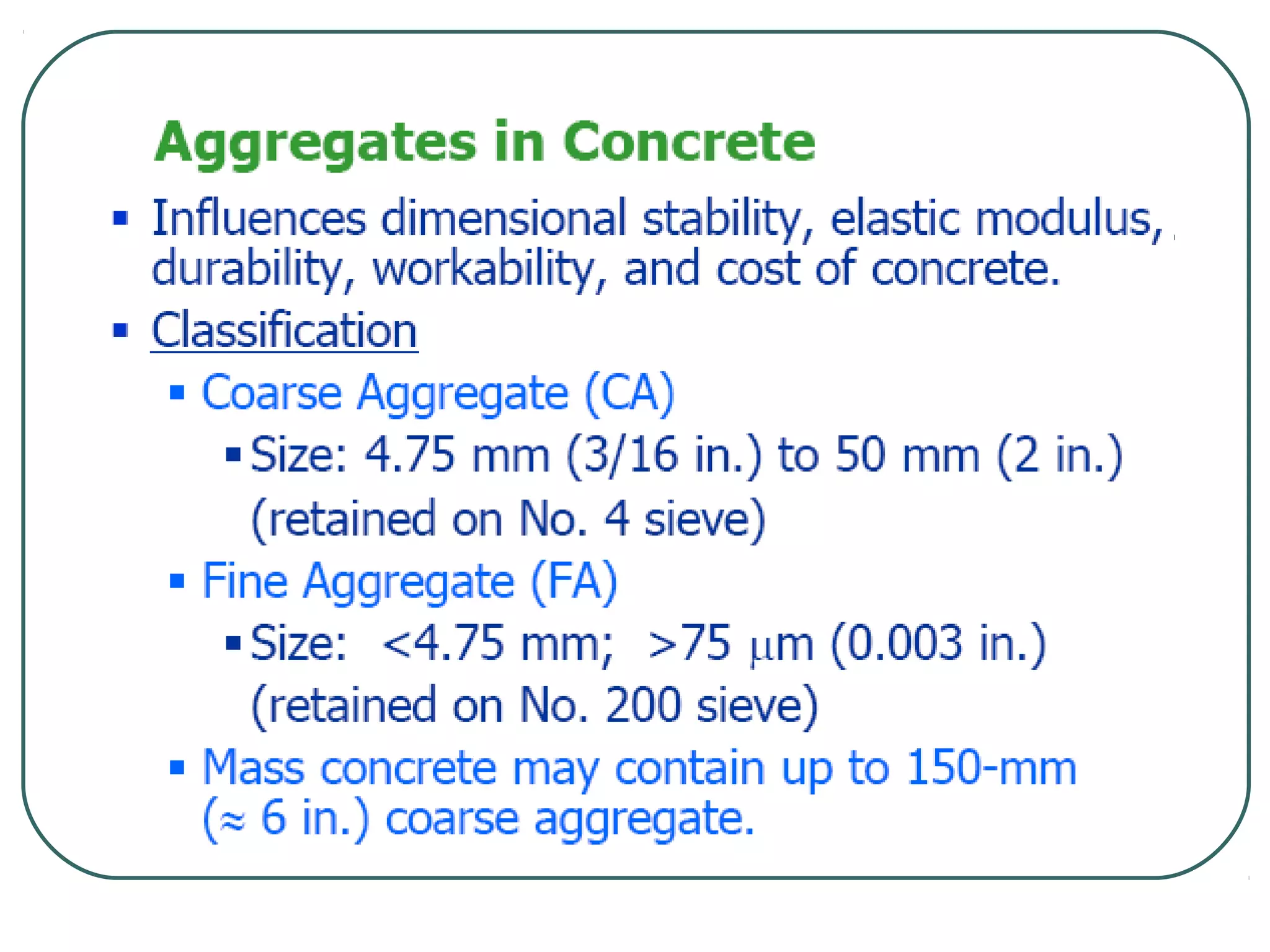 Aggregates | PPT