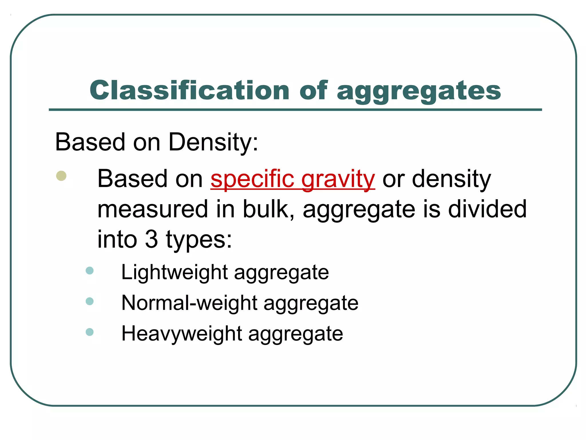 Aggregates | PPT