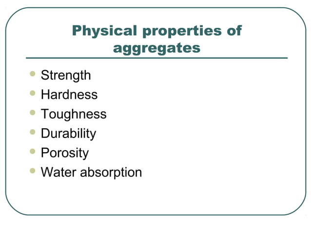 Aggregates | PPT