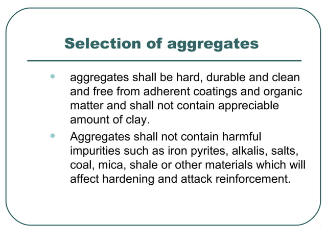 Aggregates | PPT