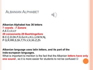 1 albanian-alphabet | PPTX