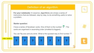 1 - Amazing Algorithms (Intro) | PPT