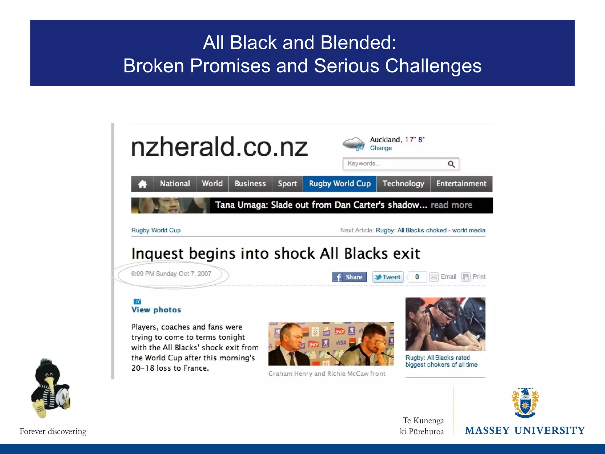 All Black and Blended:  Broken Promises and Serious Challenges 