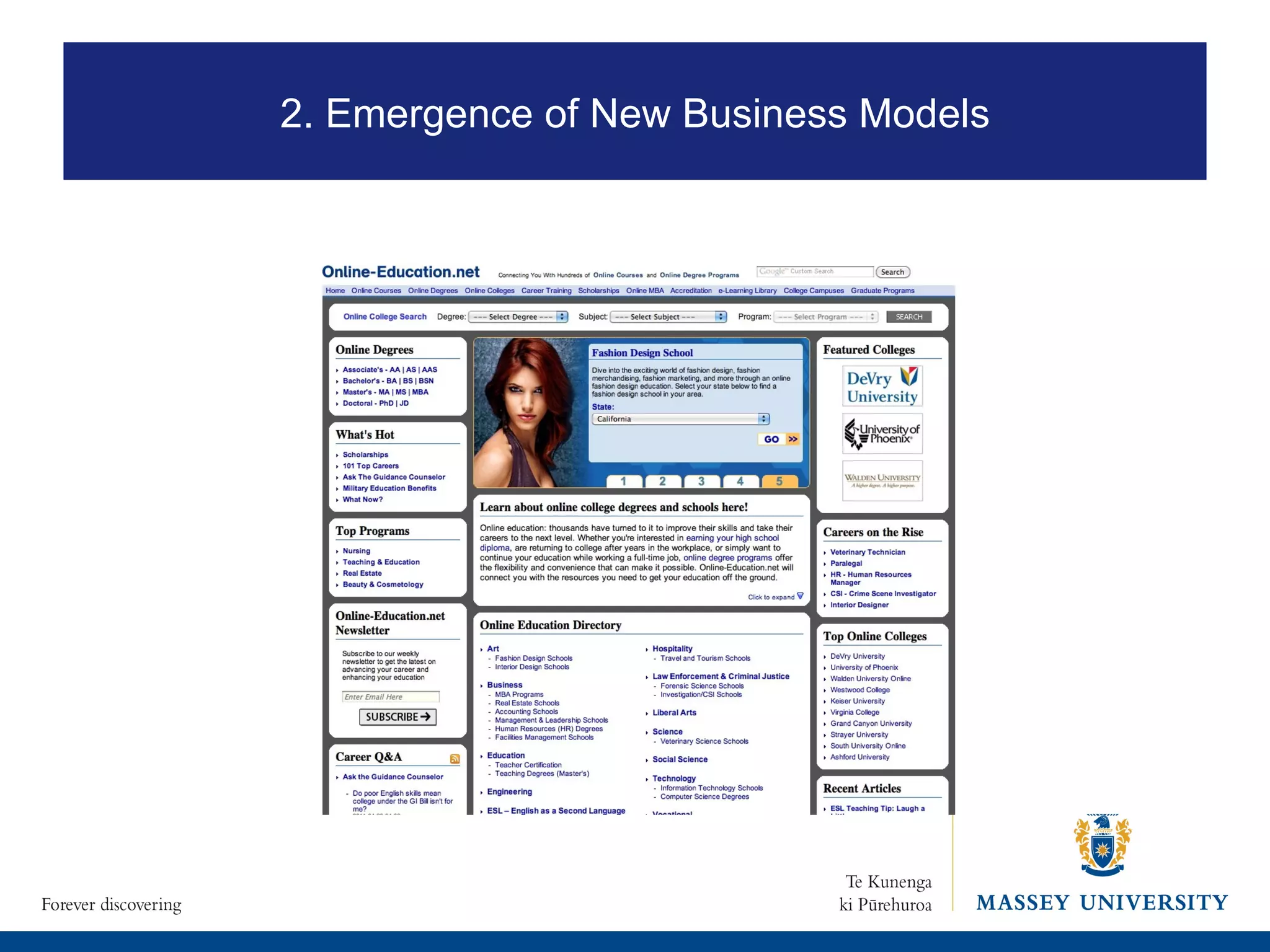 2. Emergence of New Business Models 