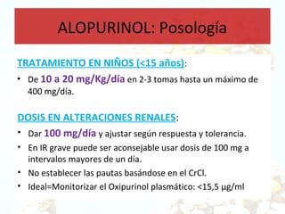 para qué sirve el medicamento alopurinol en pastillas de 300mg 12 Sesion clinica Doctor que me pasa en la piel Alopurinol 19 320