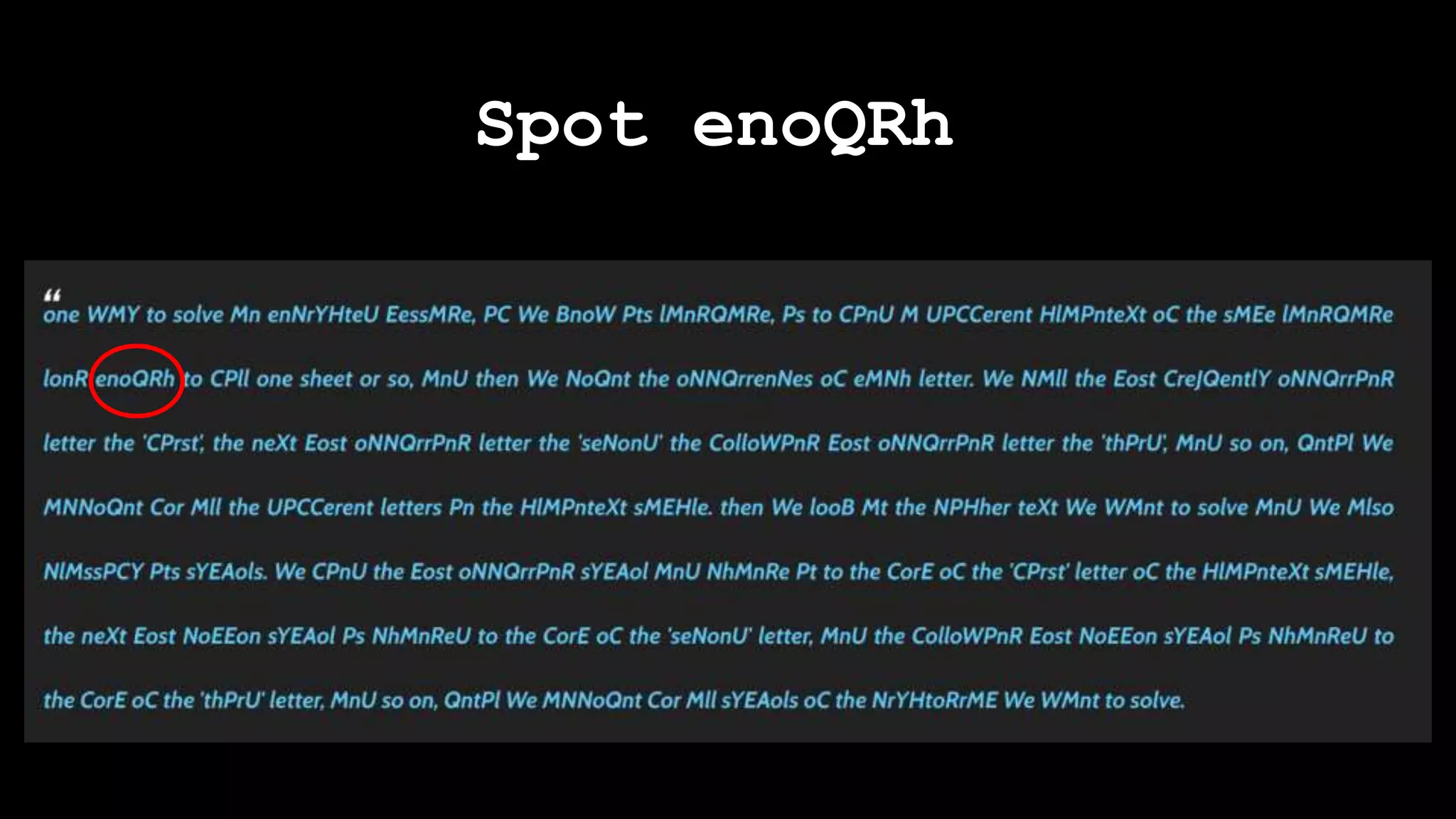 Spot enoQRh
 