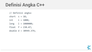 Pemrograman C++ - Angka | PDF