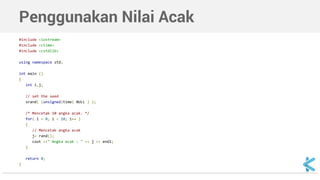 Pemrograman C++ - Angka | PDF