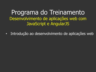 Em 1990, no CERN, Berners-Lee construiu o
primeiro servidor, o primeiro navegador e as
primeiras páginas dando origem a
World Wide Web (ou WWW).
 