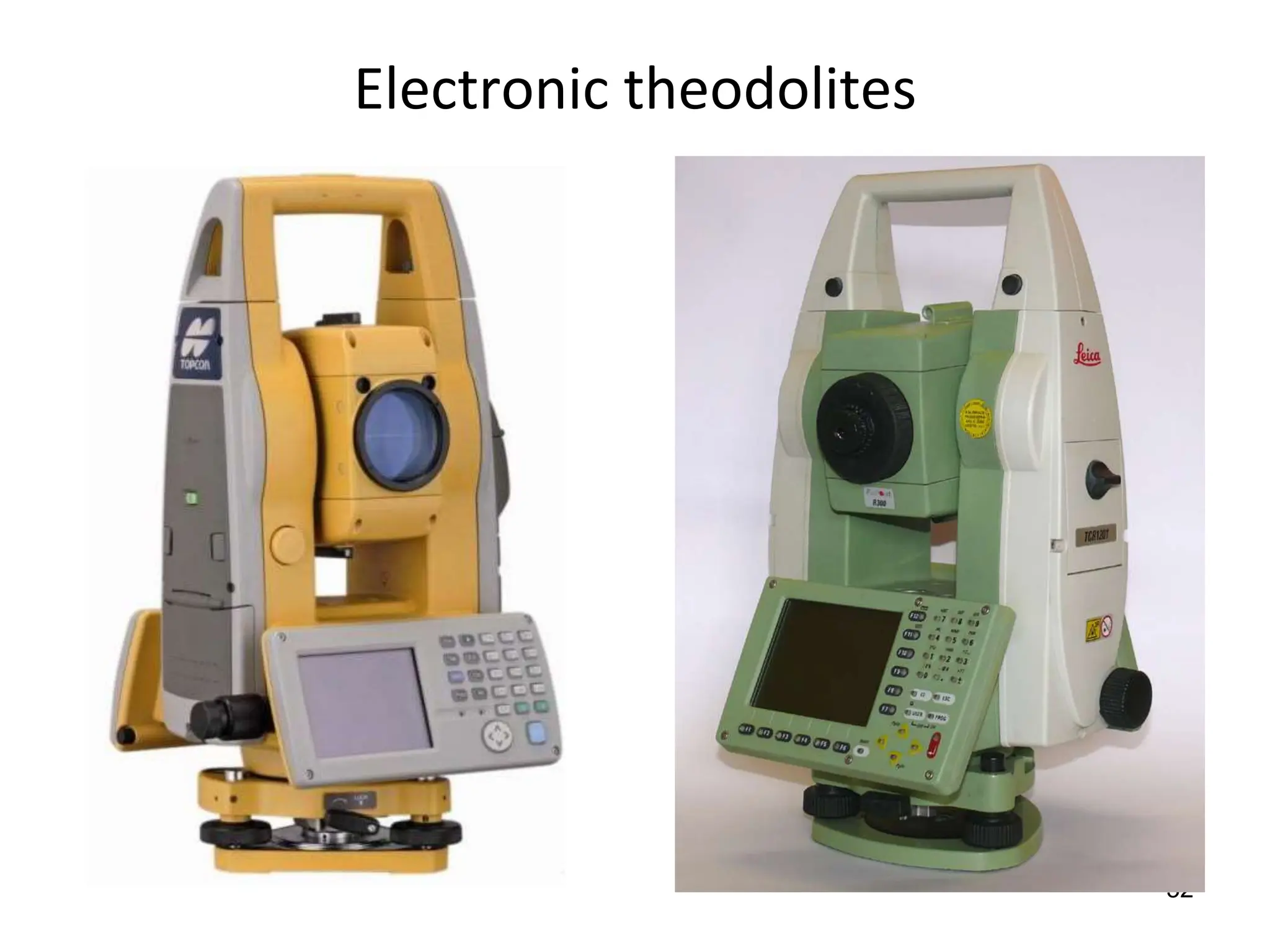 32
Electronic theodolites
 