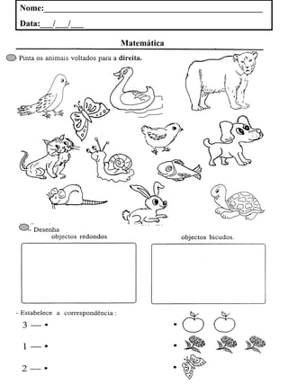 Nome:___________________________________________________ Data:___/___/___ Matemática
