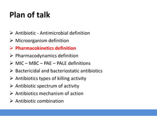 Cont. …
› Anaerobic organisms are resistant to antimicrobials that require oxygen-dependent
mechanisms to enter bacterial cells, such as aminoglycosides.
› Anaerobic organisms may elaborate a variety of toxins and enzymes that can:
1. Cause extensive tissue necrosis, limiting the penetration of antimicrobials into
the site of infection
2. Inactivating antimicrobials once they are present
 