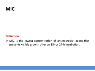 Plan of talk
› Antibiotic - Antimicrobial definition
› Microorganism definition
› Pharmacokinetics definition
› Pharmacodynamics definition
› MIC – MBC – PAE – PALE definitions
› Bactericidal and bacteriostatic antibiotics
› Antibiotics types of killing activity
› Antibiotic spectrum of activity
› Antibiotics mechanism of action
› Antibiotic combination
 