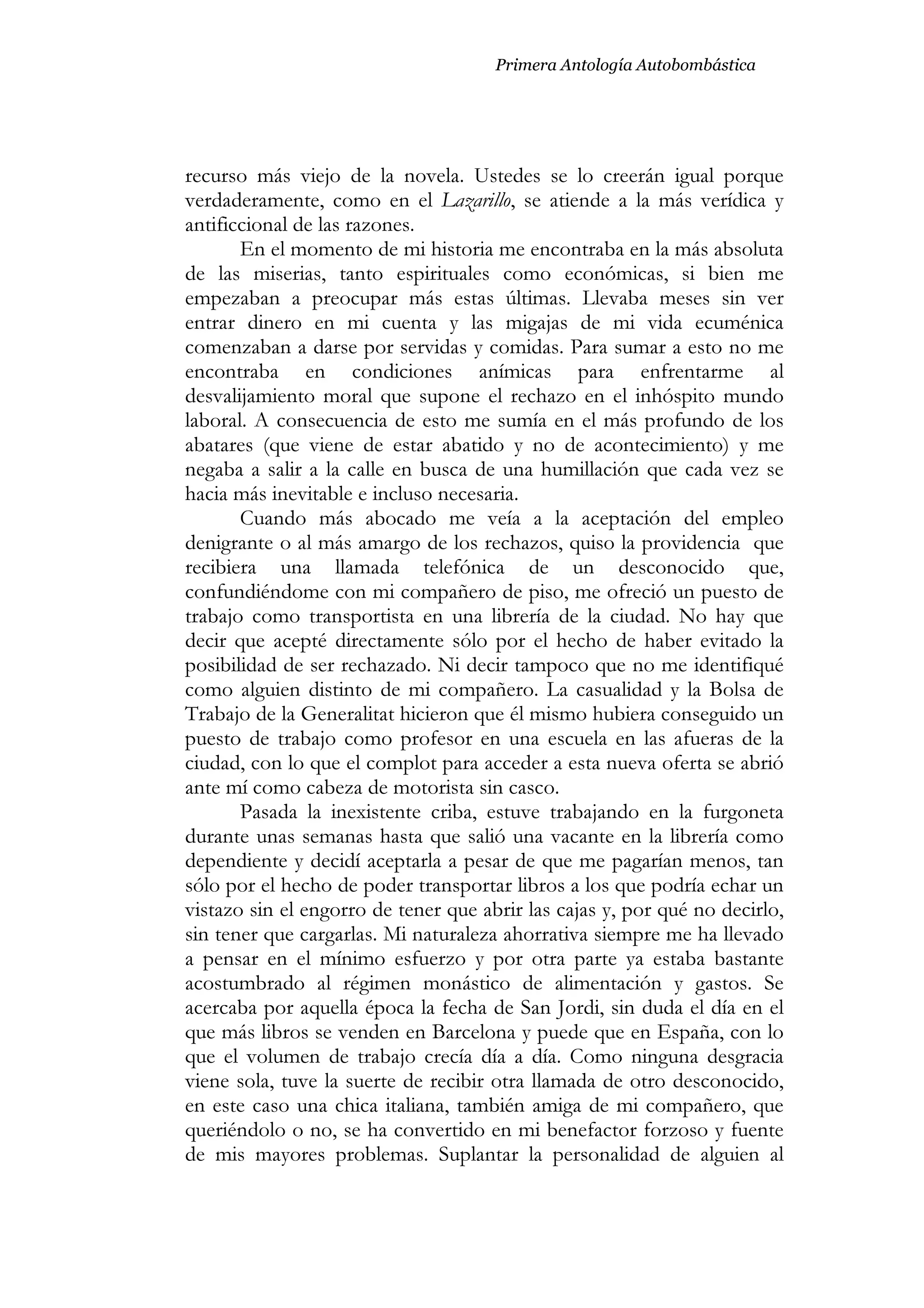 1ª Antología. Primera Parte