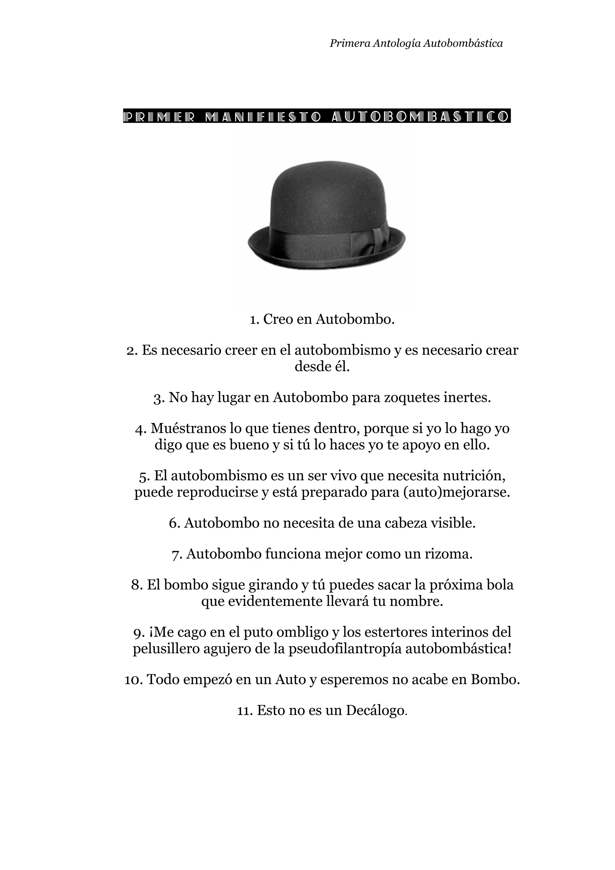 1ª Antología. Primera Parte