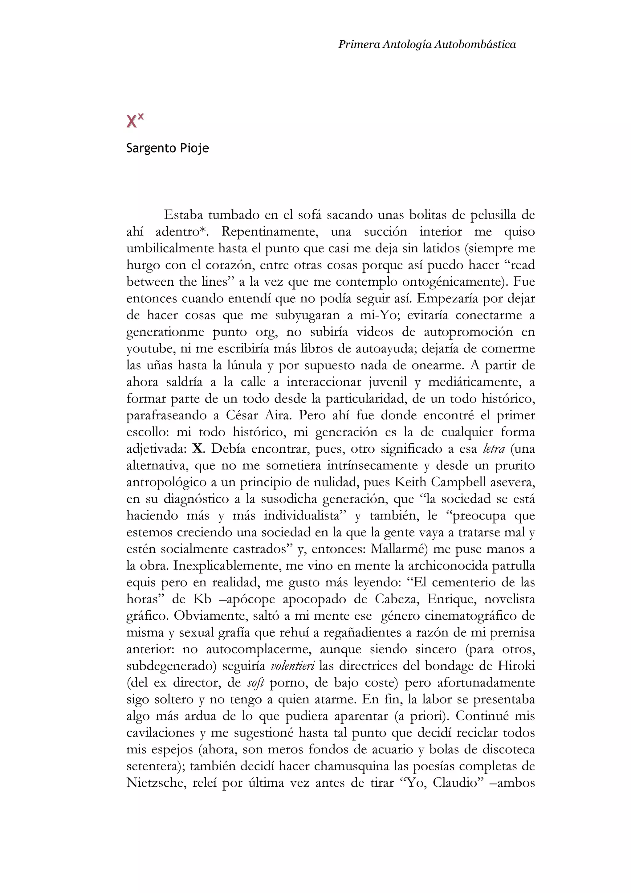 1ª Antología. Primera Parte