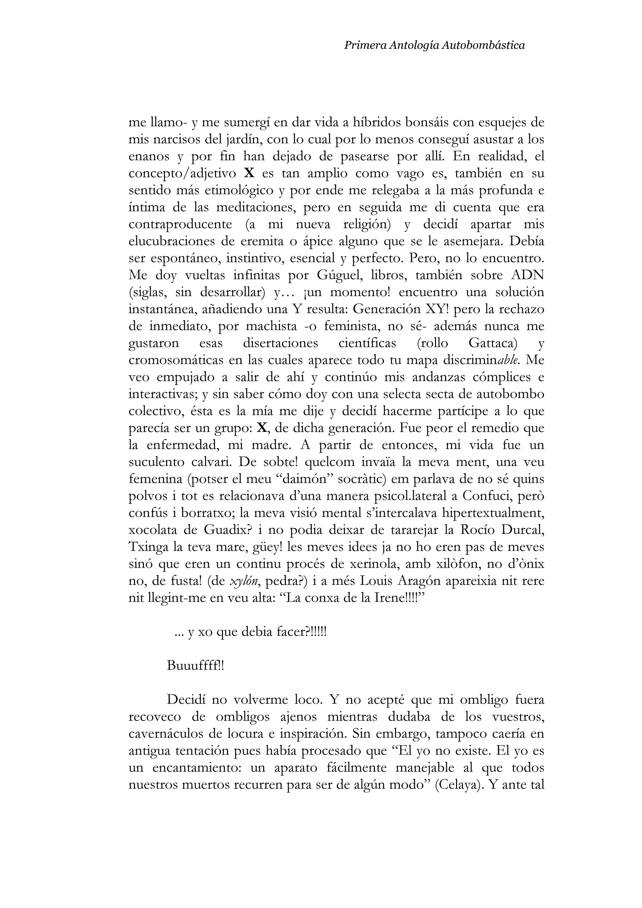 1ª Antología. Primera Parte