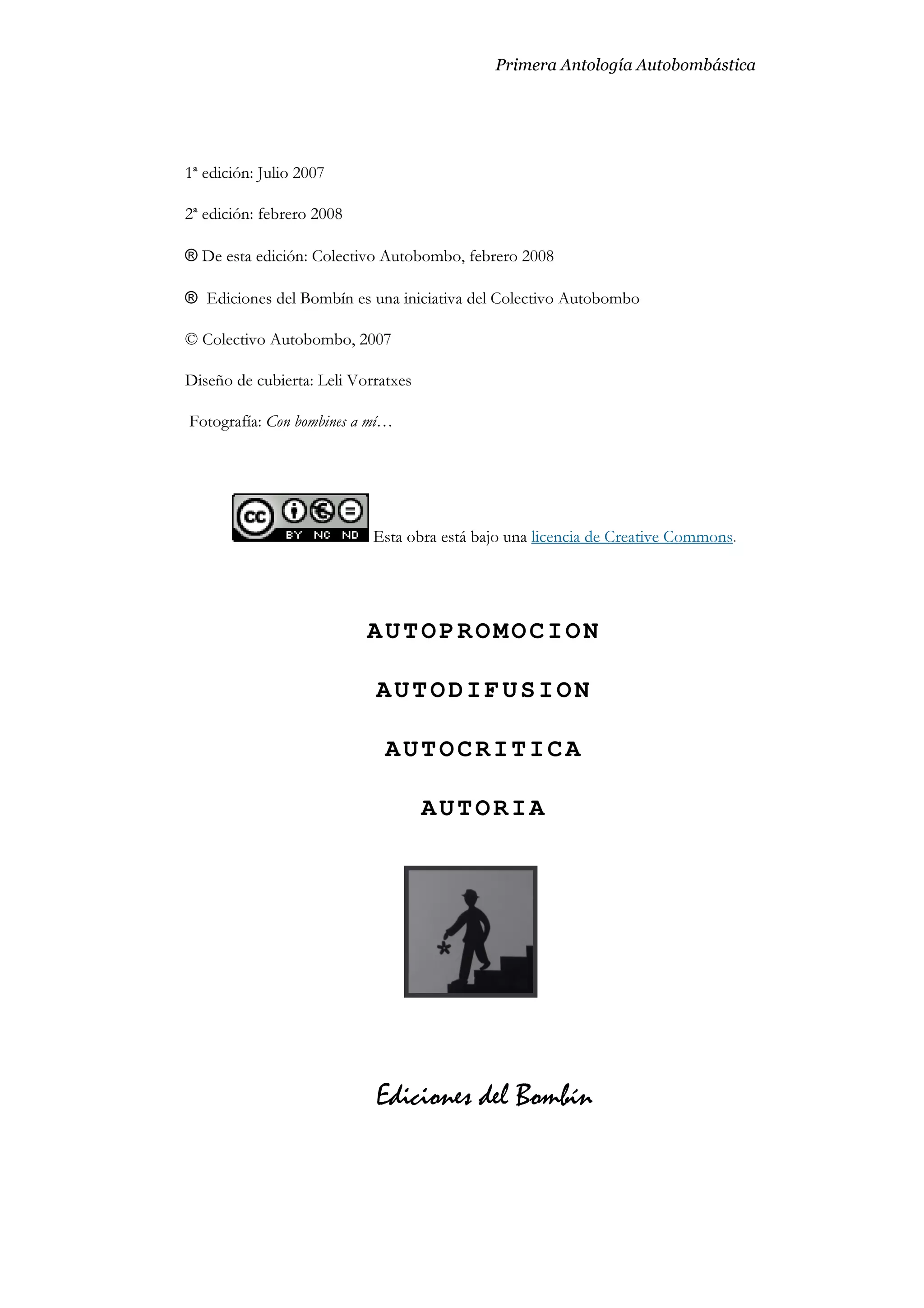 1ª Antología. Primera Parte