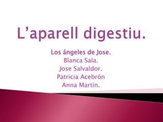 Los ángeles de Jose.
     Blanca Sala.
   Jose Salvaldor.
  Patricia Acebrón
    Anna Martín.
 